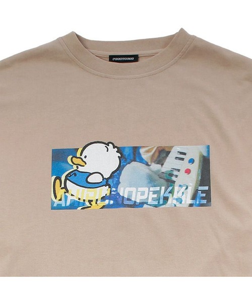 PONEYCOMB TOKYO(パニカムトーキョー)の「【サンリオキャラクターズ/はぴだんぶい】あひるのペックル/ロングスリーブTシャツ(Tシャツ/カットソー・レディース・イエロー・FREE)」の2枚目の写真