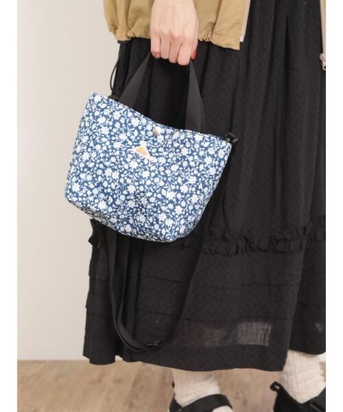 Samansa Mos2（サマンサ モスモス）の「【KELTY】MINI SHOULDER TOTE（ハンドバッグ・レディース・ブラック/ブルー・F）」の4枚目の写真