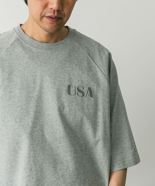 Champion（チャンピオン）の「『別注』Champion×DOORS　RAGLAN USA T-Shirts（Tシャツ/カットソー・メンズ・ブラック/グレー/ブルー/ホワイト・MEDIUM/LARGE/X-LARGE）」の17枚目の写真