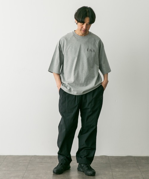 Champion（チャンピオン）の「『別注』Champion×DOORS　RAGLAN USA T-Shirts（Tシャツ/カットソー・メンズ・ブラック/グレー/ブルー/ホワイト・MEDIUM/LARGE/X-LARGE）」の19枚目の写真