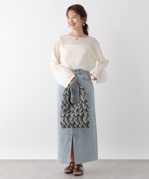 LEPSIM（レプシィム）の「ジャガードマルシェバッグ　110682（ハンドバッグ・レディース・ブラック系その他/ホワイト系その他・ONE SIZE）」の16枚目の写真