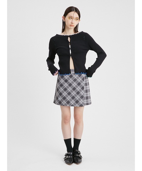 【新品タグ付き】FUR FUR ファーファー フリルドレープスカショーパンBLK プリーツスカショーパン(ショートパンツ)｜パンツ｜FURFUR