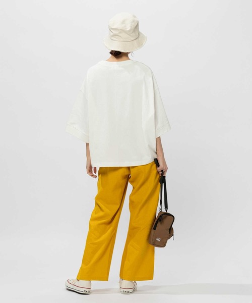 BACK NUMBER(バックナンバー)の「BACK NUMBER(バックナンバー)変形ビッグシルエット半袖Tシャツ(Tシャツ/カットソー・レディース・オフホワイト/ライラック/ブラック・M/L/XL)」の5枚目の写真
