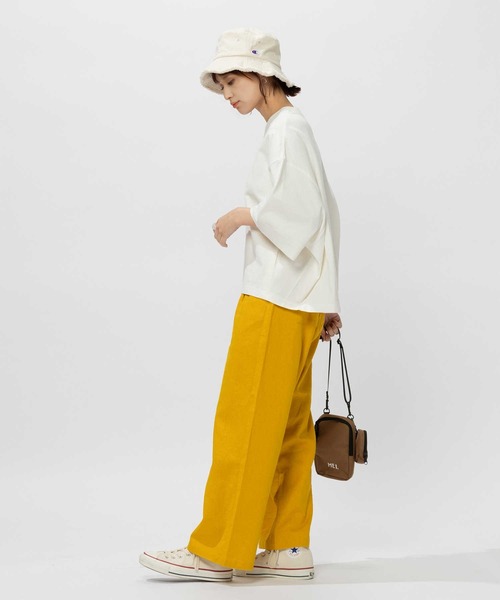 BACK NUMBER(バックナンバー)の「BACK NUMBER(バックナンバー)変形ビッグシルエット半袖Tシャツ(Tシャツ/カットソー・レディース・オフホワイト/ライラック/ブラック・M/L/XL)」の4枚目の写真