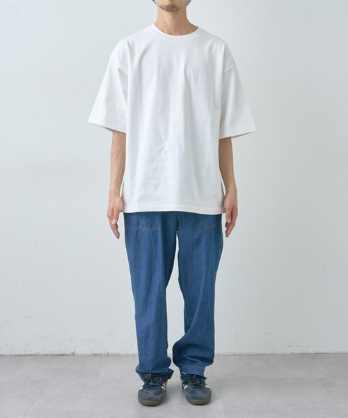 CIAOPANIC TYPY（チャオパニックティピー）の「ヘビーオンスオーバーサイズクルーネック半袖Tee《半袖スウェTee》（Tシャツ/カットソー・メンズ・ホワイト系その他/オレンジ/ブラック/オフホワイト/ブラック系その他/ブルー・MEDIUM/LARGE/XXX-LARGE）」の16枚目の写真