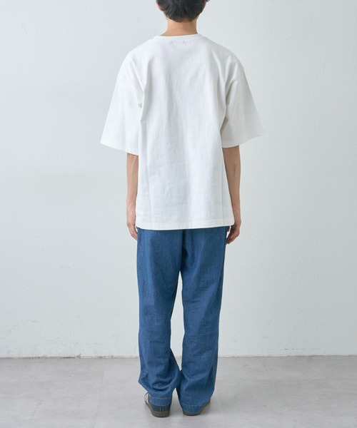 CIAOPANIC TYPY（チャオパニックティピー）の「ヘビーオンスオーバーサイズクルーネック半袖Tee《半袖スウェTee》（Tシャツ/カットソー・メンズ・ホワイト系その他/オレンジ/ブラック/オフホワイト/ブラック系その他/ブルー・MEDIUM/LARGE/XXX-LARGE）」の18枚目の写真