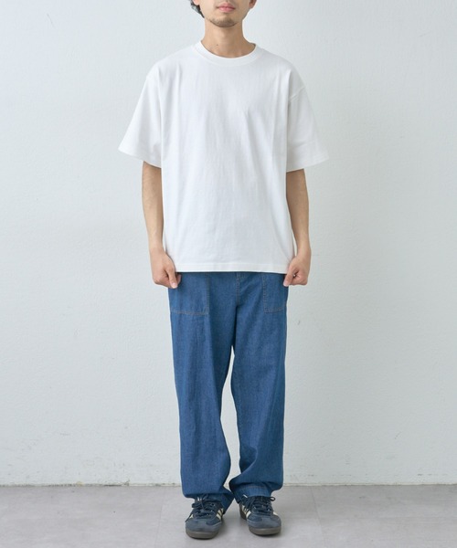 CIAOPANIC TYPY（チャオパニックティピー）の「ヘビーオンスオーバーサイズクルーネック半袖Tee《半袖スウェTee》（Tシャツ/カットソー・メンズ・ホワイト系その他/オレンジ/ブラック/オフホワイト/ブラック系その他/ブルー・MEDIUM/LARGE/XXX-LARGE）」の13枚目の写真