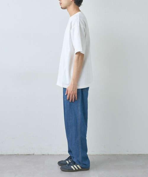 CIAOPANIC TYPY（チャオパニックティピー）の「ヘビーオンスオーバーサイズクルーネック半袖Tee《半袖スウェTee》（Tシャツ/カットソー・メンズ・ホワイト系その他/オレンジ/ブラック/オフホワイト/ブラック系その他/ブルー・MEDIUM/LARGE/XXX-LARGE）」の14枚目の写真