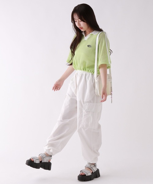 repipi armario(レピピ アルマリオ)の「エリツキラインメッシュトップス(その他トップス・キッズ・ライム/ブラック/ホワイト・LARGE/MEDIUM/SMALL)」の15枚目の写真