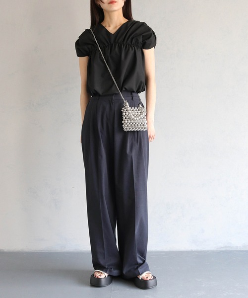 cheriella（シェリエラ）の「【cheriella】2WAYパールミニバッグ（ハンドバッグ・レディース・ブラック/アイボリー/シルバー・ONESIZE）」の12枚目の写真