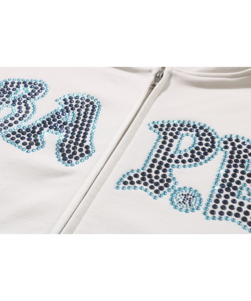 A BATHING APE(アベイシングエイプ)の「CRYSTAL STONE BAPE ZIP HOODIE(パーカー・レディース・ブラック/ホワイト・SMALL/MEDIUM)」の3枚目の写真