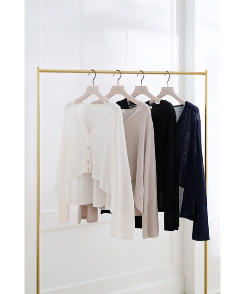 Her lip to(ハーリップトゥー)の「UV Knit Dress Cardigan(カーディガン/ボレロ・レディース・ホワイト系/Black/ブラック/ネイビー/ライトベージュ・S/M)」の16枚目の写真