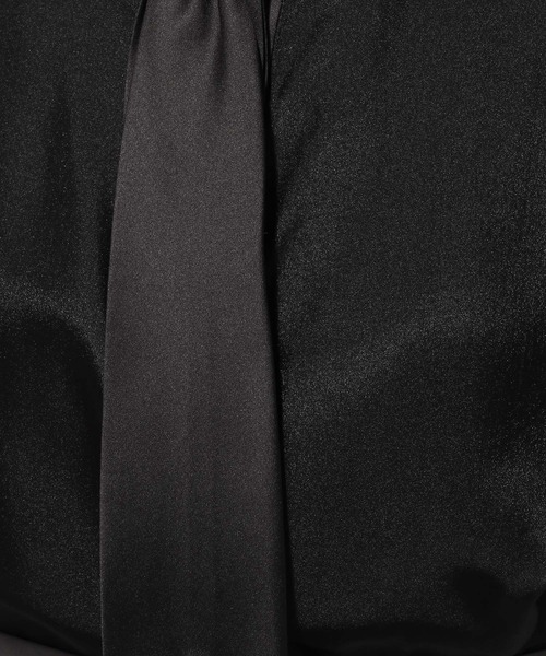 HARE（ハレ）の「ネクタイシアーシャツ(HARE)（シャツ/ブラウス・レディース・グレー/ブラック/ライトパープル・FREE）」の5枚目の写真