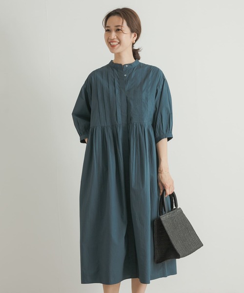 URBAN RESEARCH DOORS(アーバンリサーチドアーズ)の「ピンタックウエスト切替ワンピース(ワンピース・レディース・ブラック/ブルー・MEDIUM)」の19枚目の写真