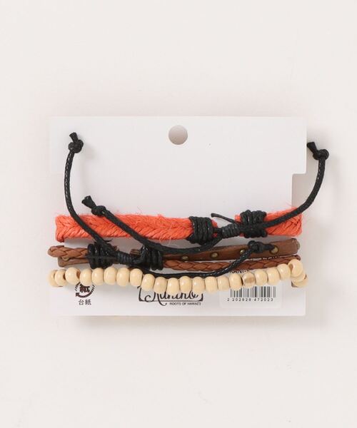 Kahiko(カヒコ)の「【Kahiko】カウラセットブレスレット(ブレスレット・メンズ・オレンジ/カラフル/ホワイト・FREE)」の4枚目の写真