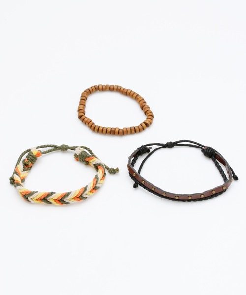 Kahiko(カヒコ)の「【Kahiko】カウラセットブレスレット(ブレスレット・メンズ・オレンジ/カラフル/ホワイト・FREE)」の6枚目の写真