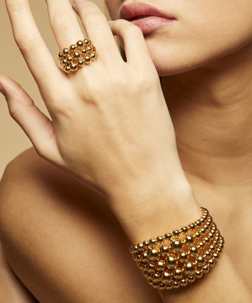 GAS BIJOUX（ガスビジュー）の「「GAS BIJOUX/ガスビジュー」リング　Ring : Multiperla / O（リング・レディース・ゴールド・FREE）」の4枚目の写真