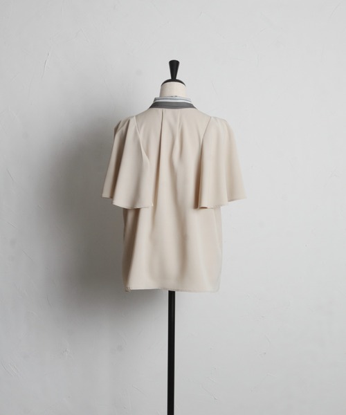 tocco closet(トッコ クローゼット)の「ベネシャンプリントスカーフボウタイブラウス(シャツ/ブラウス・レディース・ライトベージュ/オフホワイト・M)」の15枚目の写真