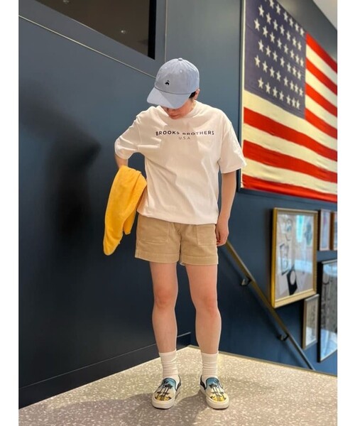 BROOKS BROTHERS（ブルックスブラザーズ）の「◆オンラインストア限定◆LOGO Series　コットン　ロゴプリント　クルーネック　Tシャツ（Tシャツ/カットソー・メンズ・ホワイト/ネイビー/グレー・LARGE/MEDIUM/SMALL）」の12枚目の写真