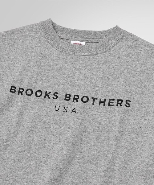 BROOKS BROTHERS（ブルックスブラザーズ）の「◆オンラインストア限定◆LOGO Series　コットン　ロゴプリント　クルーネック　Tシャツ（Tシャツ/カットソー・メンズ・ホワイト/ネイビー/グレー・LARGE/MEDIUM/SMALL）」の16枚目の写真