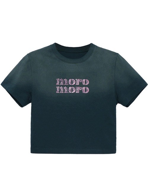 Moromoro2(モロモロ)の「スタッズ ビッグロゴTシャツ DT0609【Moromoro2】(Tシャツ/カットソー・レディース・ダークグリーン/ホワイト/ブラック・S/M/L)」の20枚目の写真