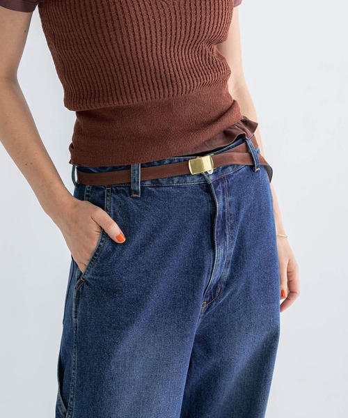 URBAN RESEARCH（アーバンリサーチ）の「レザーガチャベルト（ベルト・レディース・ベージュ/ブラウン・FREE）」の2枚目の写真