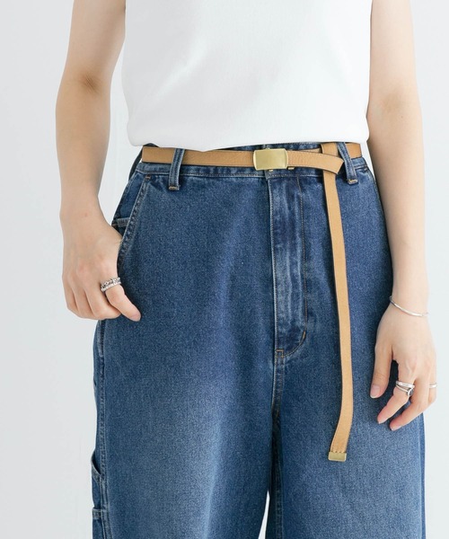 URBAN RESEARCH（アーバンリサーチ）の「レザーガチャベルト（ベルト・レディース・ベージュ/ブラウン・FREE）」の3枚目の写真