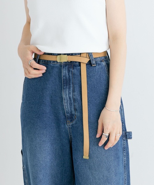 URBAN RESEARCH（アーバンリサーチ）の「レザーガチャベルト（ベルト・レディース・ベージュ/ブラウン・FREE）」の4枚目の写真