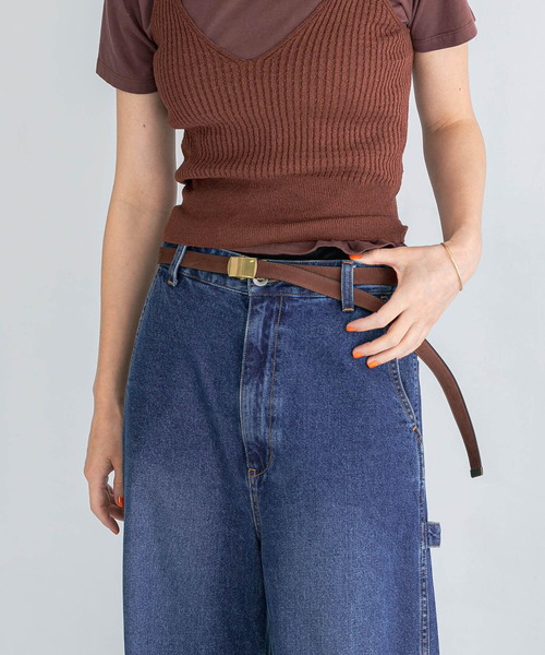 URBAN RESEARCH（アーバンリサーチ）の「レザーガチャベルト（ベルト・レディース・ベージュ/ブラウン・FREE）」の6枚目の写真