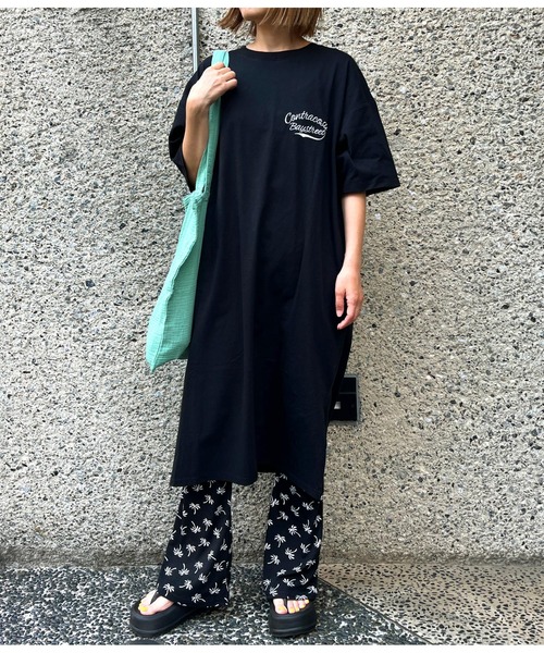 anap mimpi（アナップミンピ）の「パームツリー柄 フレアパンツ（その他パンツ・レディース・ブラック・FREE）」の15枚目の写真