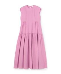 BALLSEY | リネンコットンムーブ フレンチスリーブティアードワンピース(ワンピース)