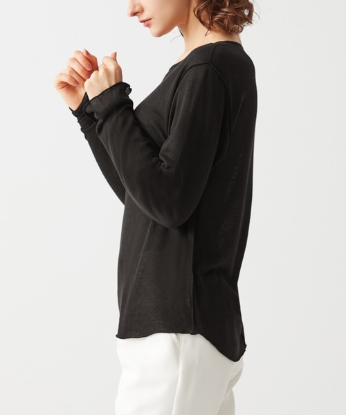 Tuche（トゥシェ）の「Tuche/トゥシェ 7DAYS LOOKS シアートップス オーバーサイズ（Tシャツ/カットソー・レディース・ブラック/ホワイト系その他・MEDIUM/LARGE）」の15枚目の写真