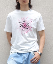 【UNIT CHEST】unique unisex T-shirt グランジFLOWER Tシャツ