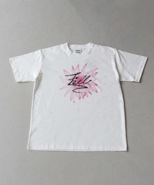 UNIT CHEST(ユニットチェスト)の「【UNIT CHEST】unique unisex T-shirt グランジFLOWER Tシャツ(Tシャツ/カットソー・メンズ・ホワイト/ブラック・S/L/M)」の17枚目の写真