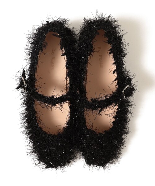 Ray BEAMS（レイビームス）の「ツイード バレエ シューズ（バレエシューズ・レディース・ブラック・23.0cm/23.5cm/24.0cm/24.5cm/25.0cm）」の9枚目の写真