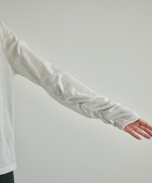 ROPE' PICNIC（ロペピクニック）の「シアーラメインナーカットソー（Tシャツ/カットソー・レディース・オフホワイト/ベージュ・38）」の8枚目の写真