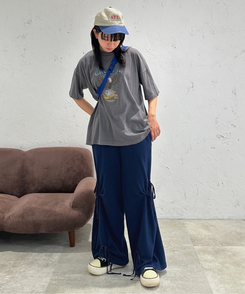 kutir(クティール)の「リボンドロストスウェットパンツ(スウェットパンツ・レディース・ネイビー/杢グレー・FREE)」の10枚目の写真