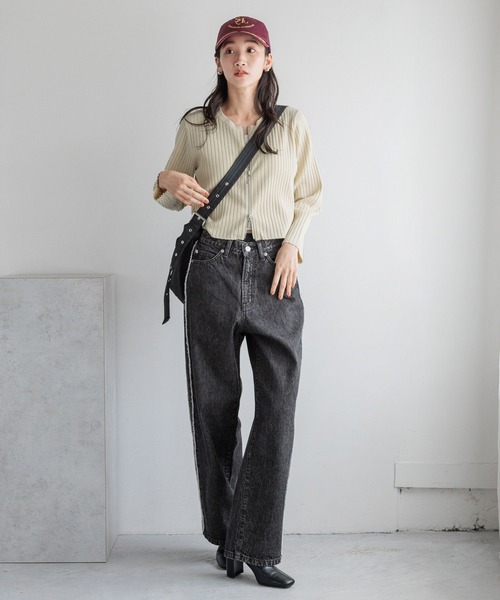 LOWRYS FARM（ローリーズファーム）の「リッタイポケツキショルダー　138000（ショルダーバッグ・レディース・アイボリー/ブラック/チャコールグレー/その他・FREE）」の5枚目の写真