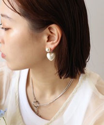 [moichou]ハートモチーフパールピアス