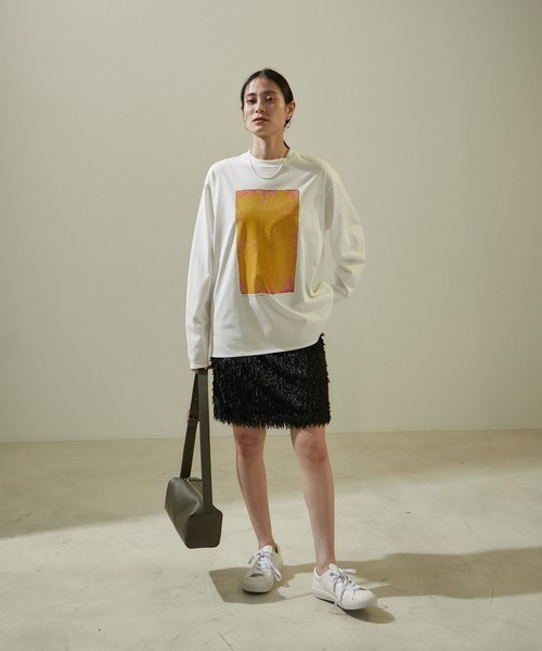 SALON adam et rope'（サロン アダム エ ロペ）の「【Yves Klein（イヴ・クライン）】ロングスリーブアートTシャツ（Tシャツ/カットソー・レディース・ホワイト/ホワイト系その他・FREE）」の19枚目の写真