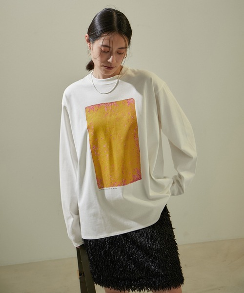 SALON adam et rope'（サロン アダム エ ロペ）の「【Yves Klein（イヴ・クライン）】ロングスリーブアートTシャツ（Tシャツ/カットソー・レディース・ホワイト/ホワイト系その他・FREE）」の18枚目の写真