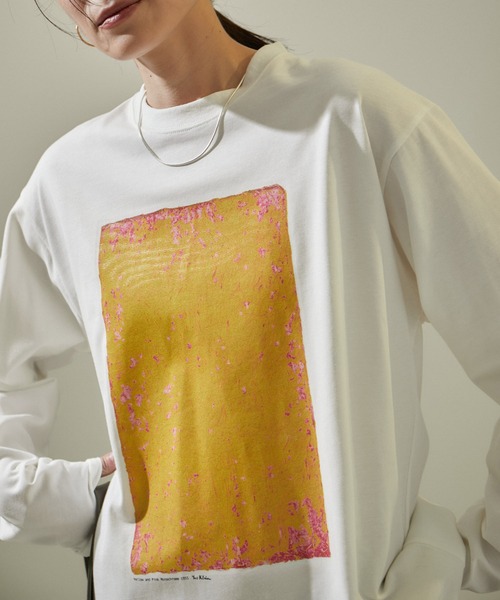 SALON adam et rope'（サロン アダム エ ロペ）の「【Yves Klein（イヴ・クライン）】ロングスリーブアートTシャツ（Tシャツ/カットソー・レディース・ホワイト/ホワイト系その他・FREE）」の17枚目の写真