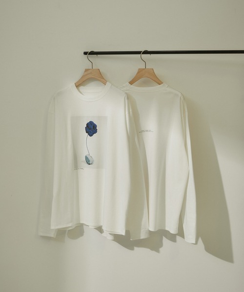 SALON adam et rope'（サロン アダム エ ロペ）の「【Yves Klein（イヴ・クライン）】ロングスリーブアートTシャツ（Tシャツ/カットソー・レディース・ホワイト/ホワイト系その他・FREE）」の11枚目の写真