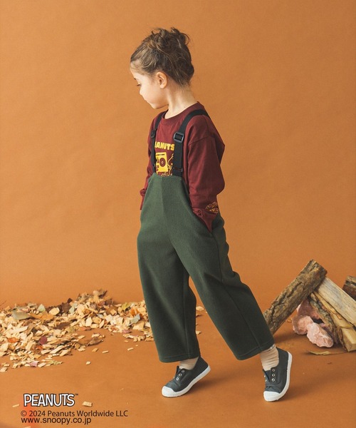 B:MING by BEAMS（ビーミングバイビームス）の「フリース オーバーオール（100~140cm）（サロペット/オーバーオール・キッズ・ブラック/オリーブ・100/140/130/120/110）」の5枚目の写真