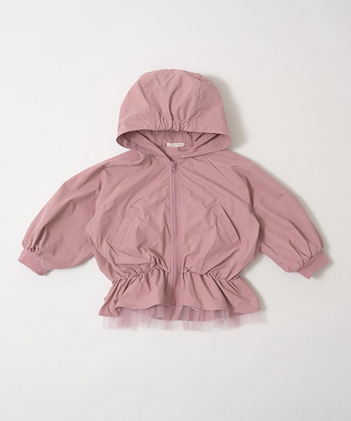 Lycee mine（リセマイン）の「ペプラムシルエットボリュームウィンドブレーカー（ブルゾン・キッズ・ブラック/ミント/ピンク/アイボリー・150cm/140cm/130cm/120cm/100cm/110cm）」の17枚目の写真