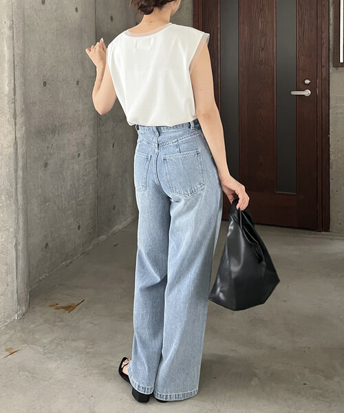 1ポイントノースリーブTシャツ（Tシャツ/カットソー