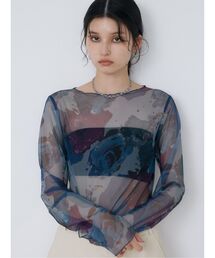 ペイントチュールトップス【WEB限定】