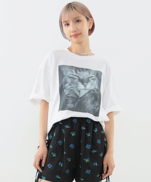 tシャツ 「UNISEX」清水奈緒 / デコフォト フェイスTシャツ レディース メンズ セール】〈UNISEX〉清水奈緒 / デコフォト フェイスTシャツ（T