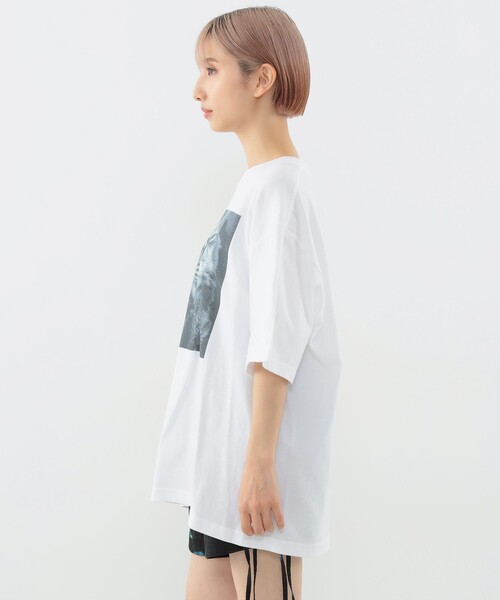 tシャツ 「UNISEX」清水奈緒 / デコフォト フェイスTシャツ レディース メンズ セール】〈UNISEX〉清水奈緒 / デコフォト フェイスTシャツ（T