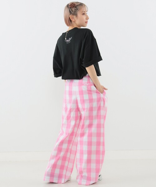 mmts（マミタス）の「〈UNISEX〉清水奈緒 / デコフォト フェイスTシャツ（Tシャツ/カットソー・レディース・ブラック/ホワイト・M/XL/S/L）」の6枚目の写真